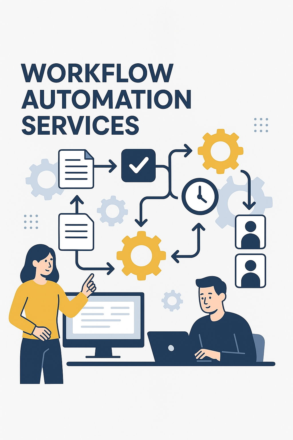 Business automation workflow diagram